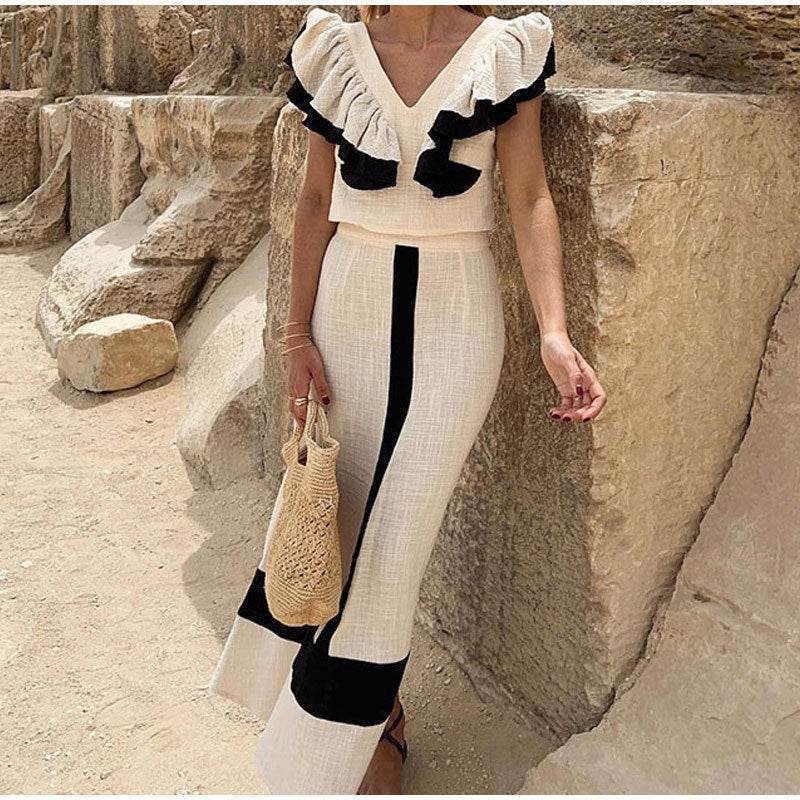 Robe longue de vacances coupe ajustée - Droxev