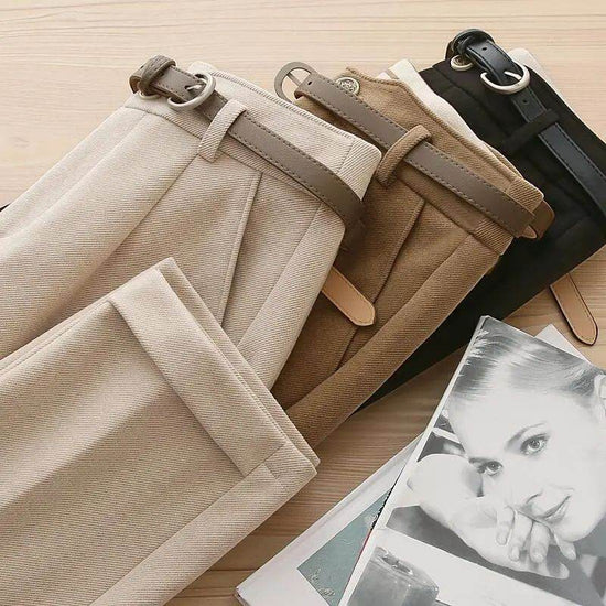 Pantalon décontracté taille haute anti-âge - Droxev