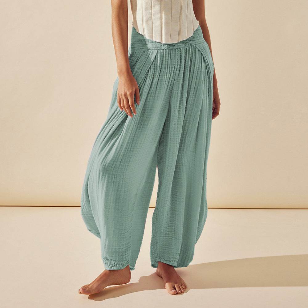 Pantalon décontracté droit dissimulant les bourrelets - Droxev
