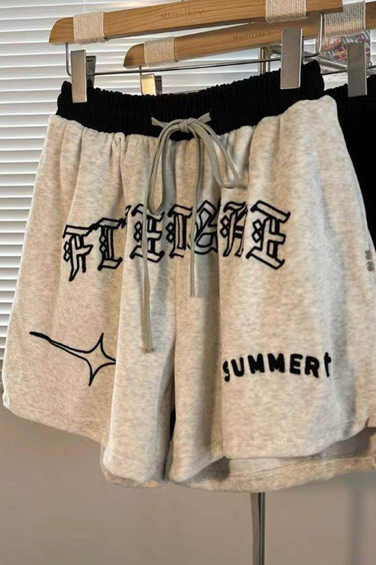 Short de sport brodé rétro américain - Droxev