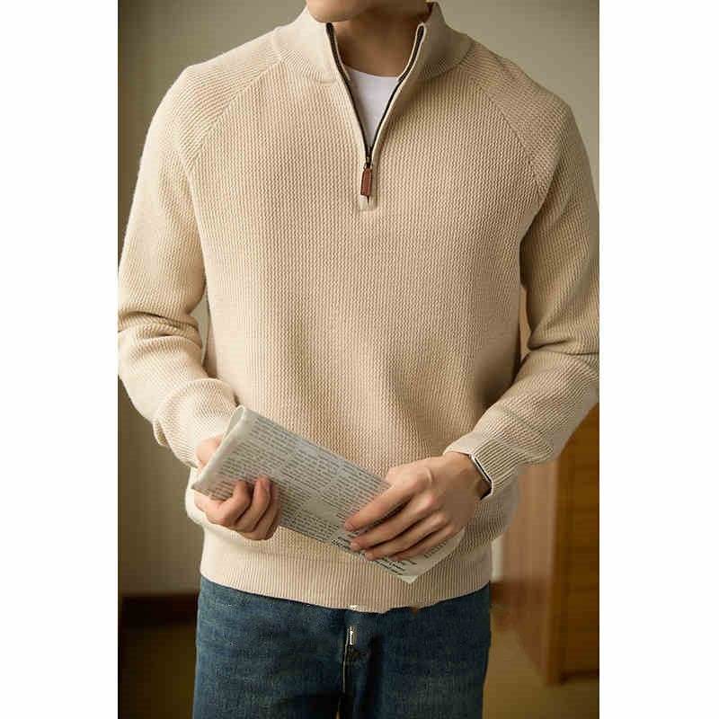 Pull tricoté de couleur unie - Droxev