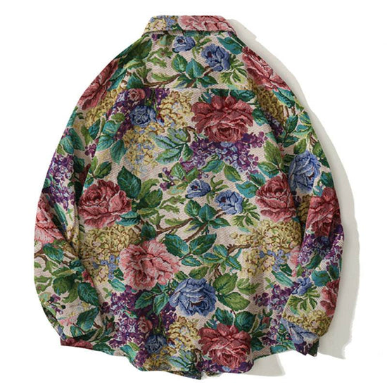 Veste en laine Chemise rétro à manches longues - Droxev