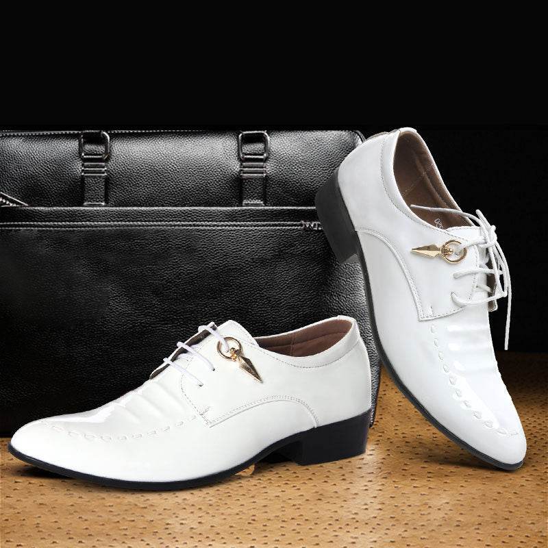Chaussures de mariage de luxe en cuir pour hommes - Droxev