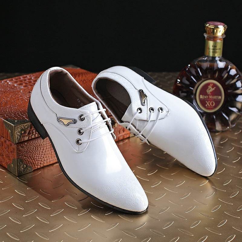 Chaussures de mariage de luxe en cuir pour hommes - Droxev