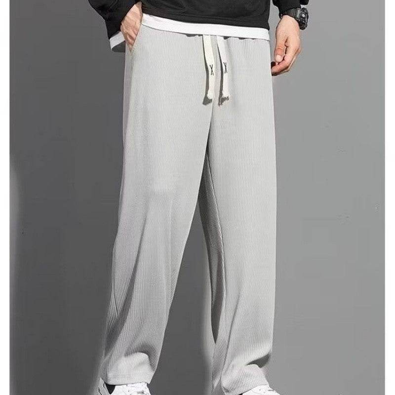 Pantalon d'été décontracté pour homme, coupe droite et ample - Droxev