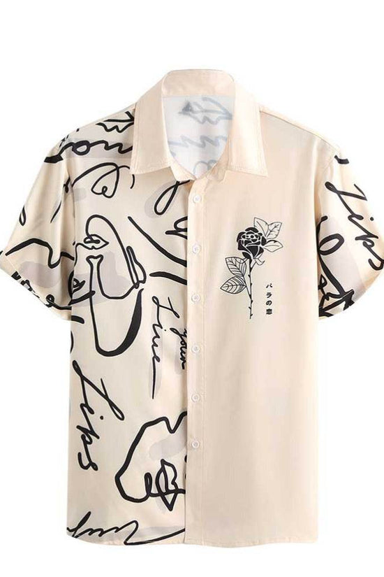 Chemise homme à imprimé floral hawaïen, en promotion - Droxev