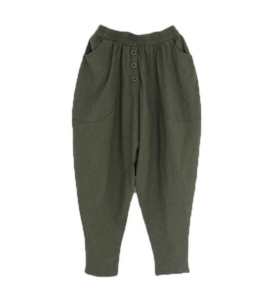 Pantalon en lin, sarouel pour femme - Droxev