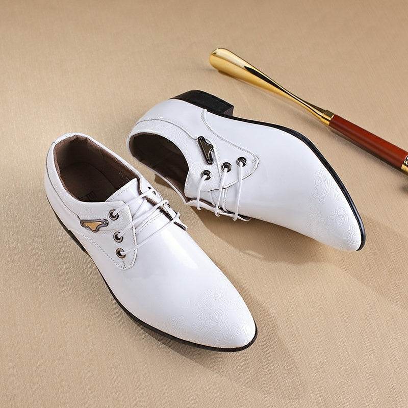 Chaussures de mariage de luxe en cuir pour hommes - Droxev