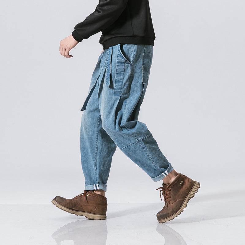Jean extensible style punk, pantalon ample style hip-hop, street skate - Droxev