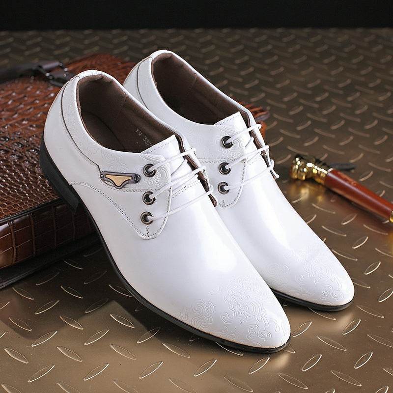 Chaussures de mariage de luxe en cuir pour hommes - Droxev