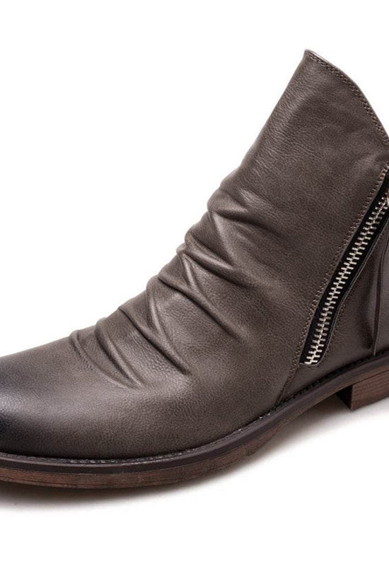 bottes antidérapantes à fermeture éclair pour hommes - Droxev