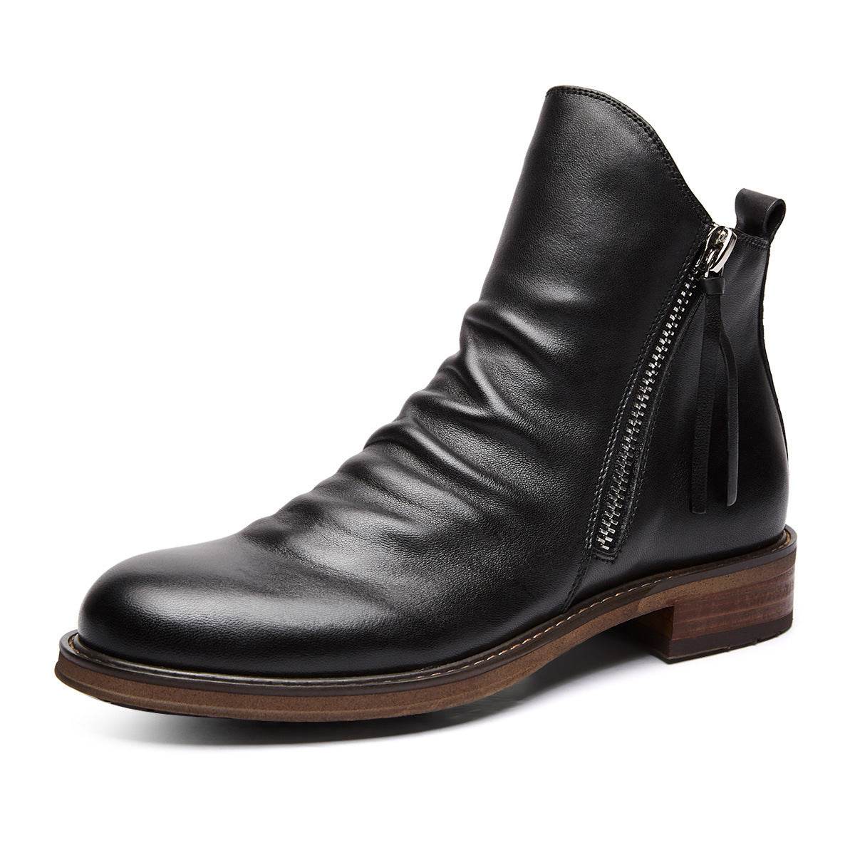 bottes antidérapantes à fermeture éclair pour hommes - Droxev