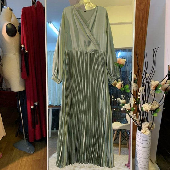 Robe moulante plissée à coutures - Droxev
