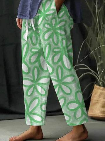 Combinaison décontractée à imprimé floral et motif floral - Droxev