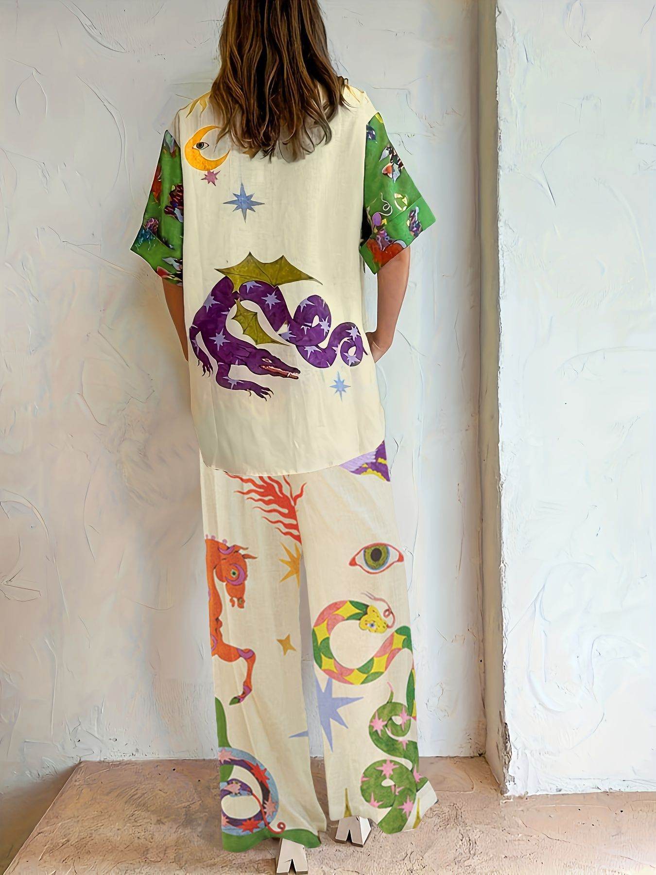Costume de vêtements pour femmes américaines tricoté - Droxev