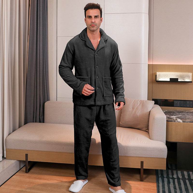 Ensemble pyjama en velours pour homme - Droxev
