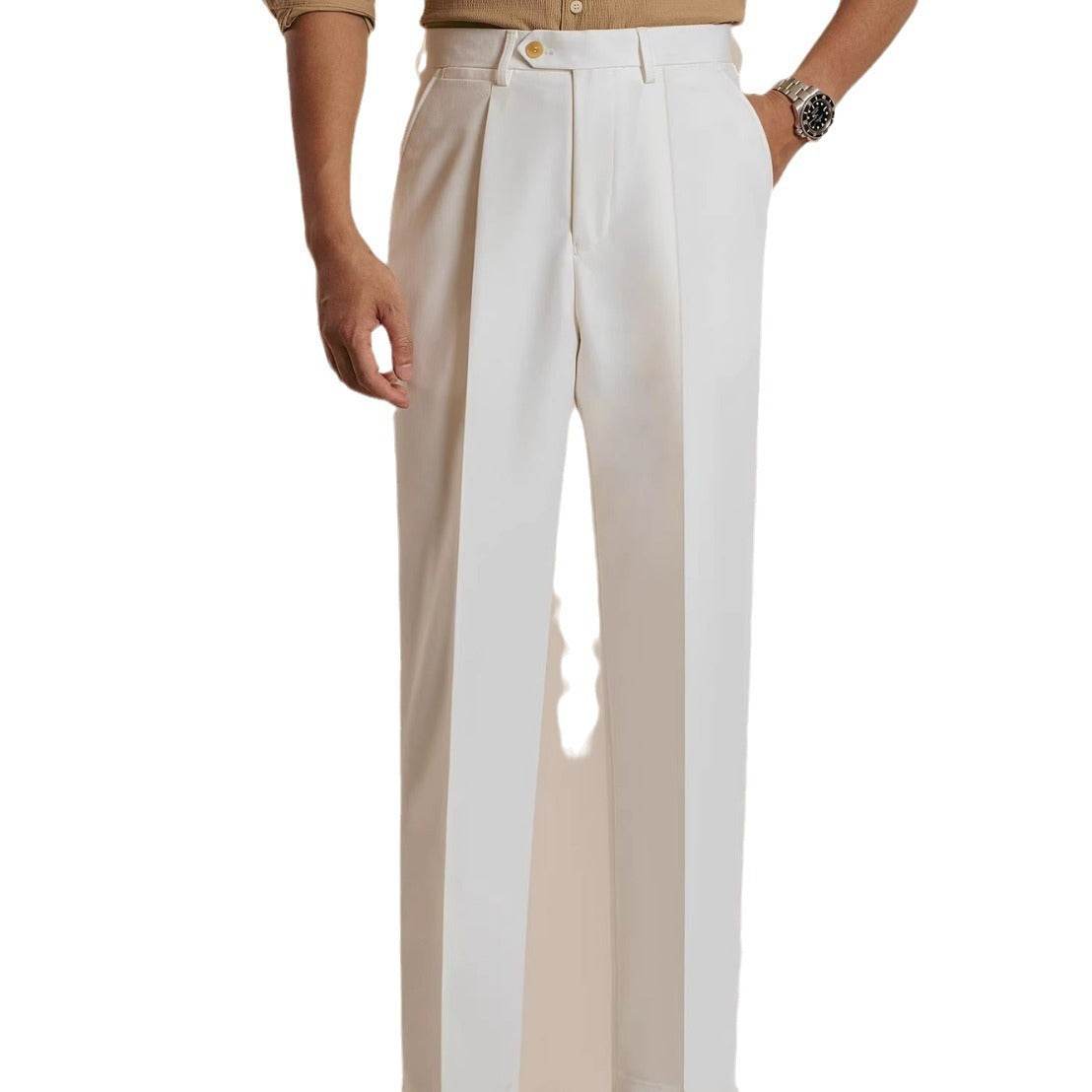 Pantalon de costume décontracté italien pour homme, printemps et automne - Droxev