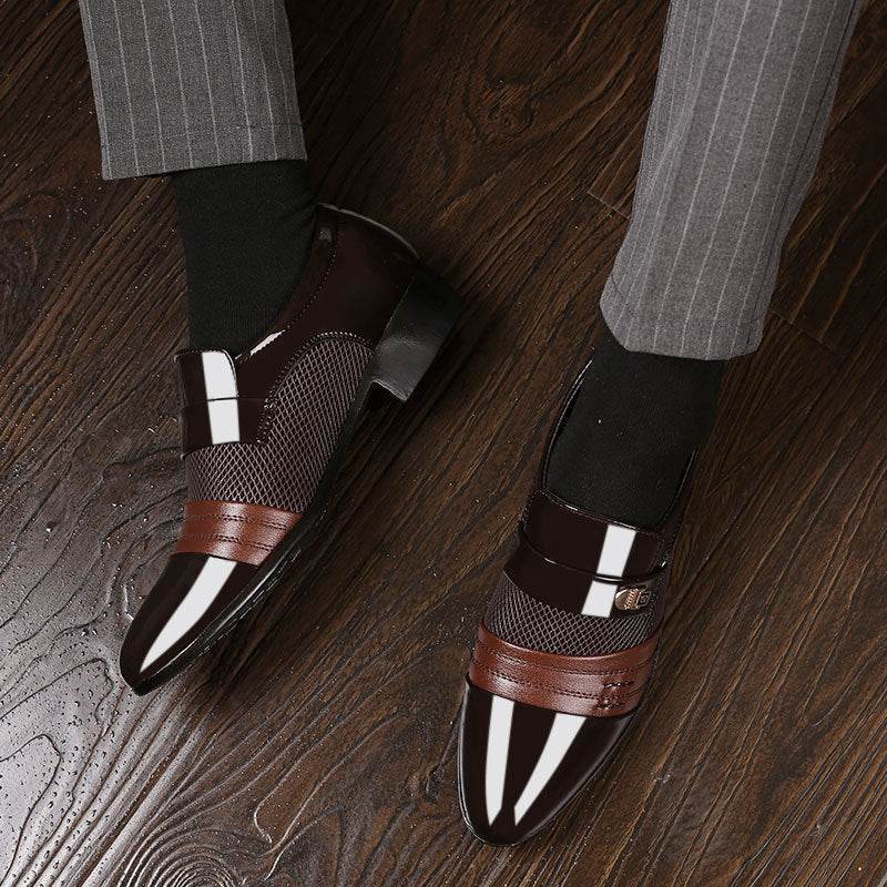 Chaussures en cuir pour hommes, chaussures décontractées pour hommes - Droxev