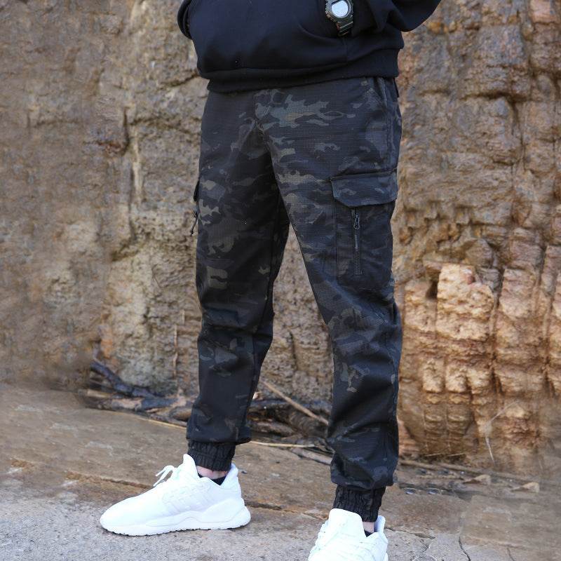 Leggings slim pour homme, pantalon camouflage militaire - Droxev