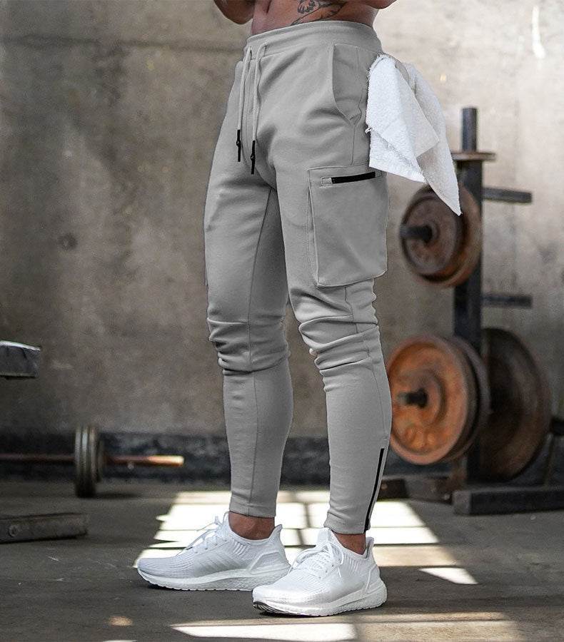 Pantalon de sport décontracté à fermeture éclair pour homme - Droxev