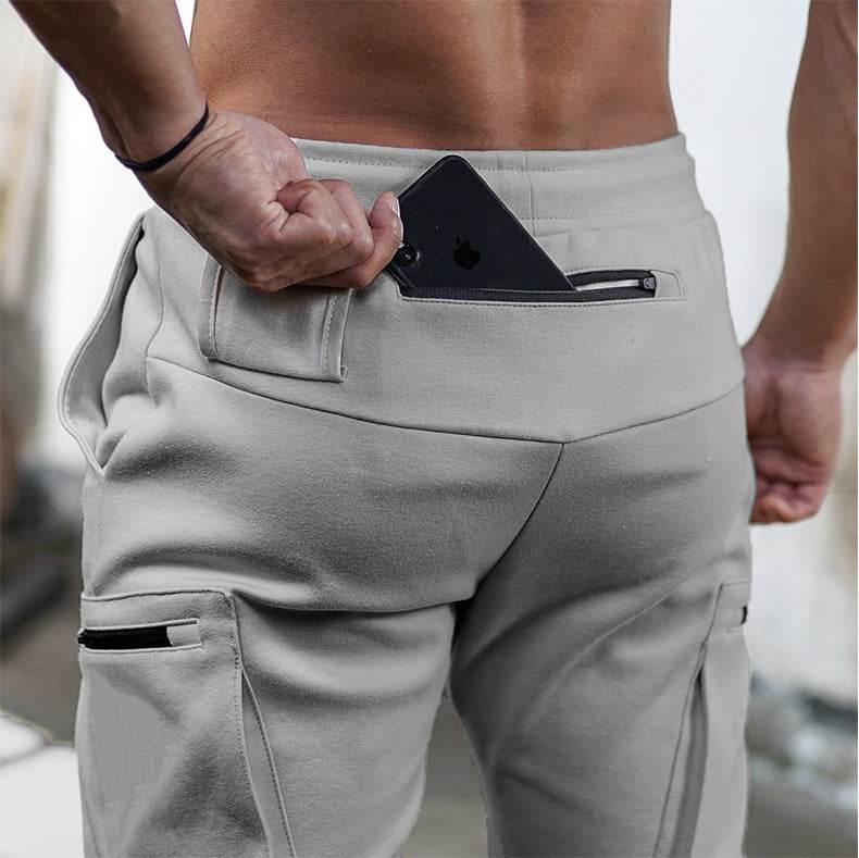Pantalon de sport décontracté à fermeture éclair pour homme - Droxev