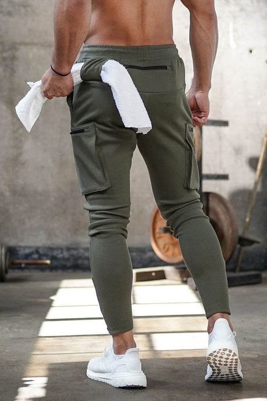 Pantalon de sport décontracté à fermeture éclair pour homme - Droxev