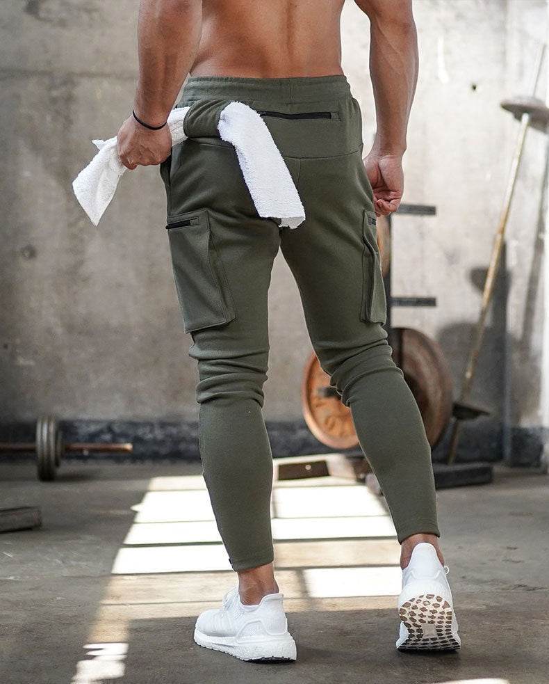Pantalon de sport décontracté à fermeture éclair pour homme - Droxev