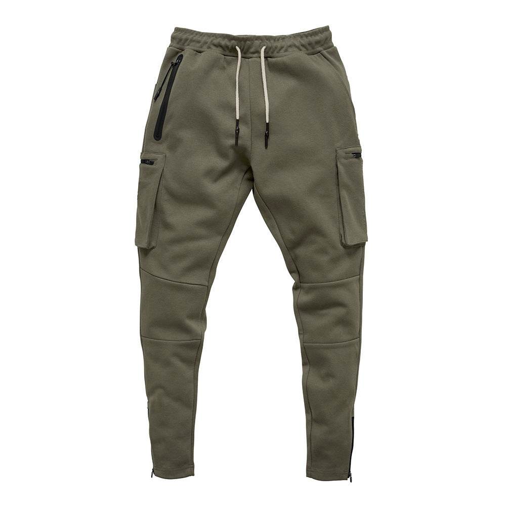 Pantalon de sport décontracté à fermeture éclair pour homme - Droxev