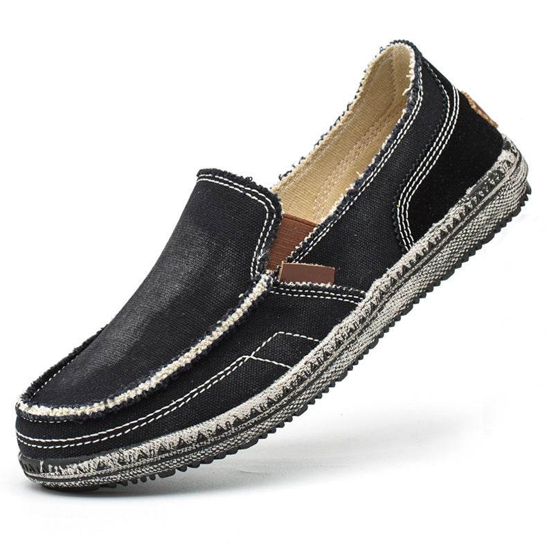 Mocassins en toile pour hommes, nouveautés printemps-été - Droxev