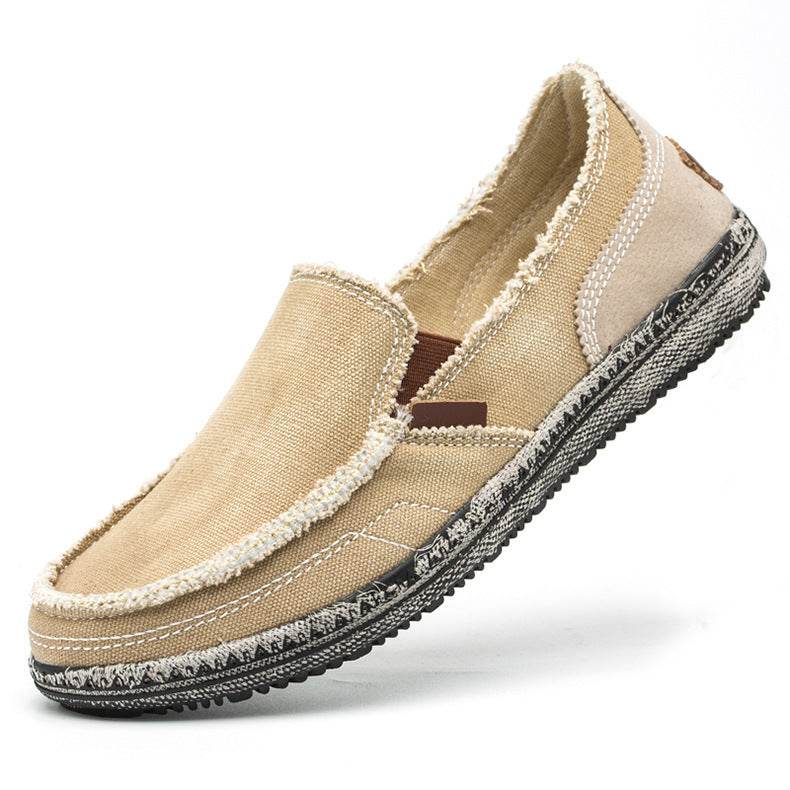 Mocassins en toile pour hommes, nouveautés printemps-été - Droxev