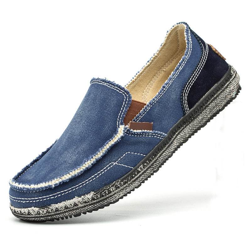 Mocassins en toile pour hommes, nouveautés printemps-été - Droxev