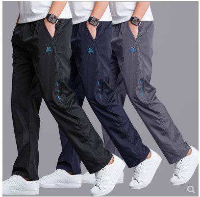 Pantalon droit en maille respirante, coupe fine et résistante aux intempéries, à séchage rapide - Droxev