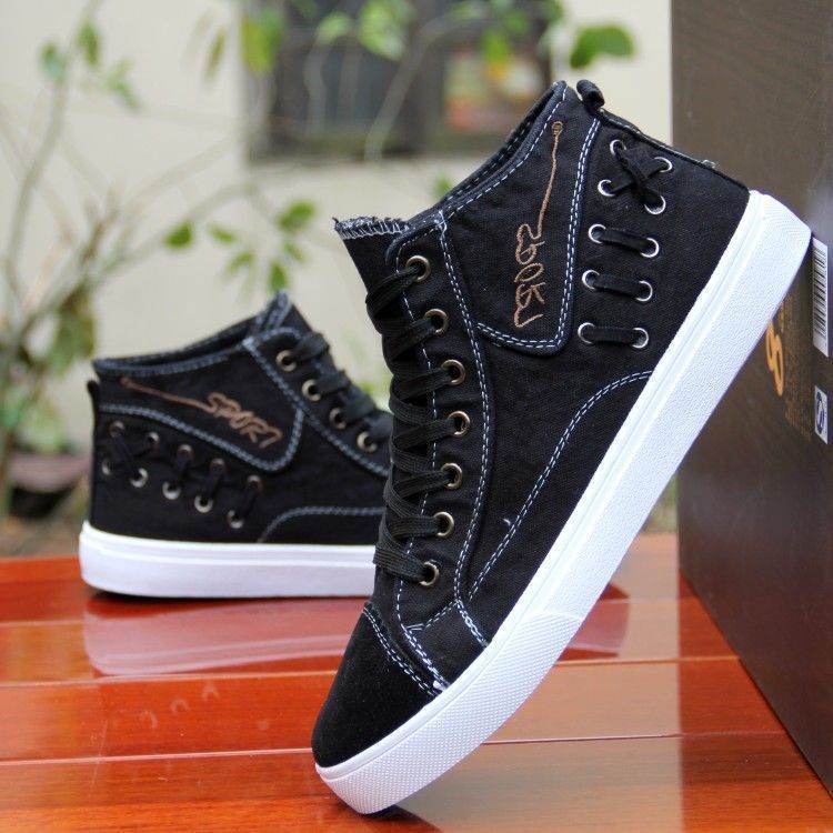 Chaussures montantes tendance en tissu, chaussures déodorantes respirantes - Droxev