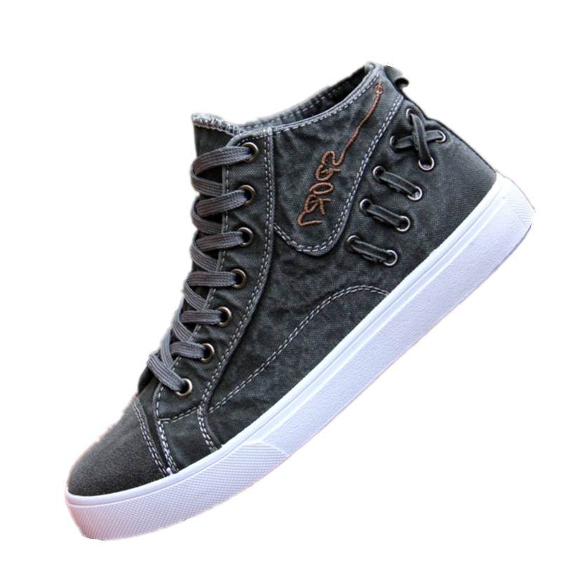 Chaussures montantes tendance en tissu, chaussures déodorantes respirantes - Droxev