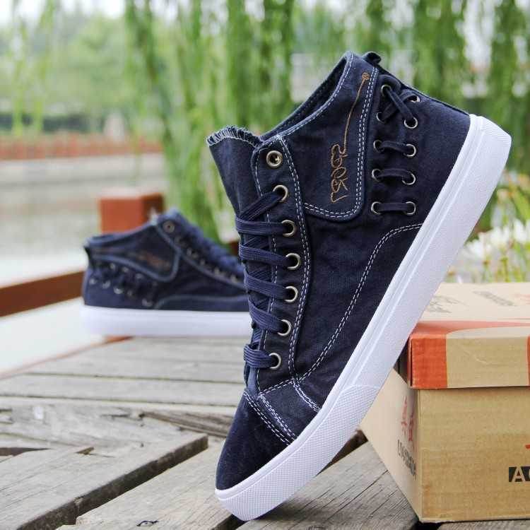 Chaussures montantes tendance en tissu, chaussures déodorantes respirantes - Droxev