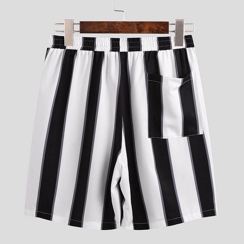 Pyjama d'été court à rayures pour homme - Droxev