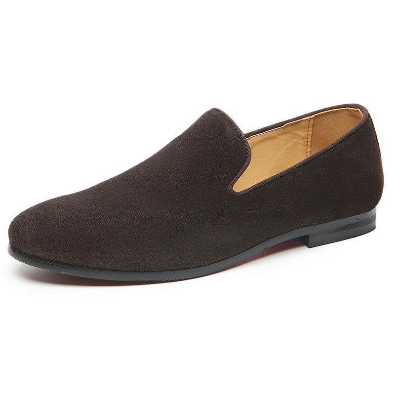 Chaussures à pois pour hommes, mocassins en daim et nubuck, chaussures de coiffeur - Droxev