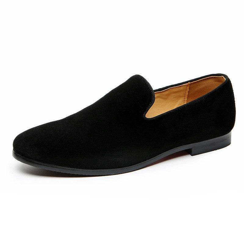 Chaussures à pois pour hommes, mocassins en daim et nubuck, chaussures de coiffeur - Droxev