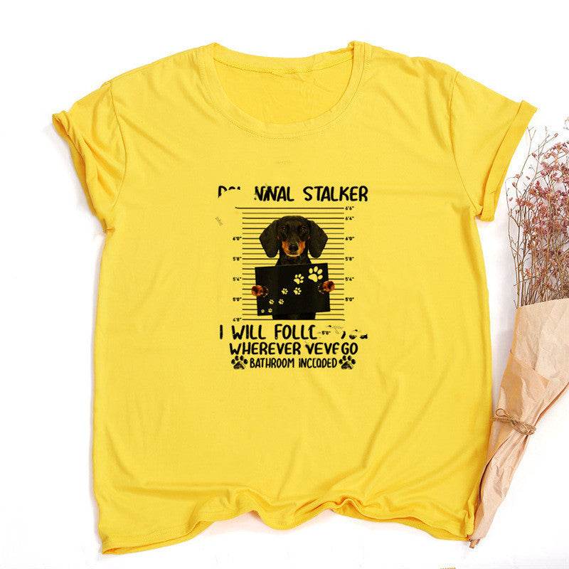 T-shirt ample à manches courtes pour couple, imprimé dessin animé, pour hommes et femmes - Droxev