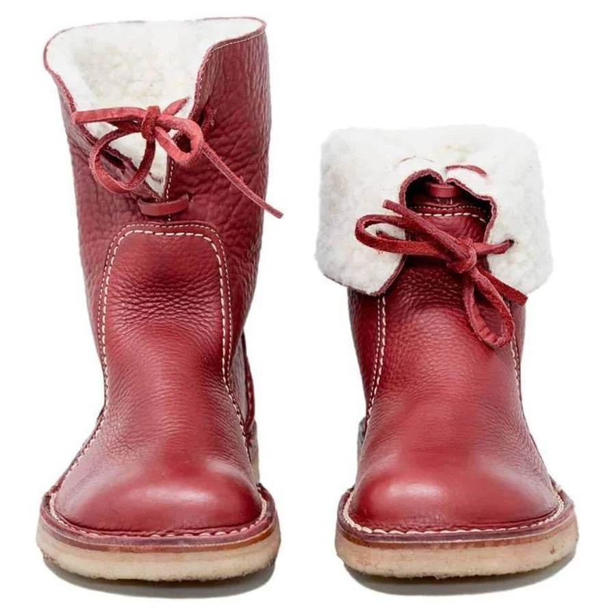 Bottes Martin confortables à semelle plate pour femmes, bottes basses polyvalentes - Droxev