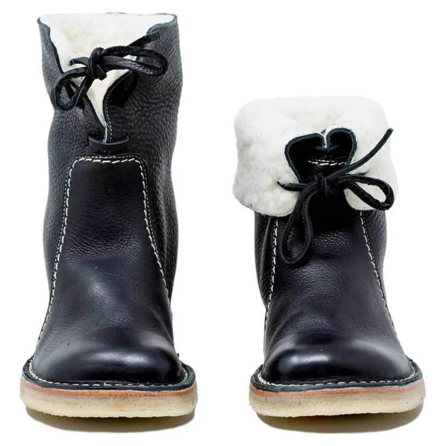 Bottes Martin confortables à semelle plate pour femmes, bottes basses polyvalentes - Droxev