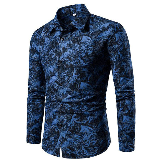 Chemise Imprimée à Manches Longues Homme – Style Cardigan Slim - Droxev