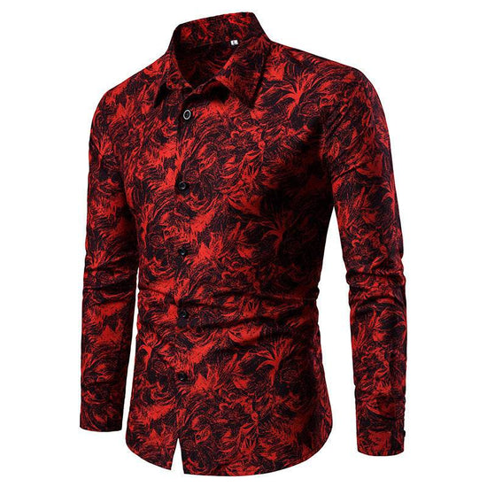Chemise Imprimée à Manches Longues Homme – Style Cardigan Slim - Droxev