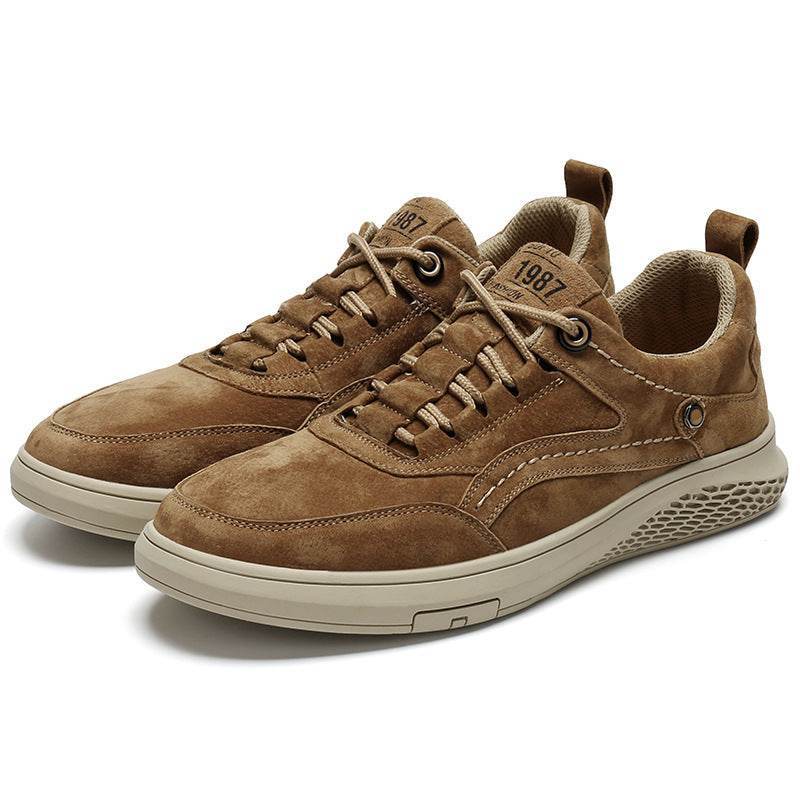 Chaussures de planche pour jeunes, chaussures décontractées en cuir grande taille - Droxev