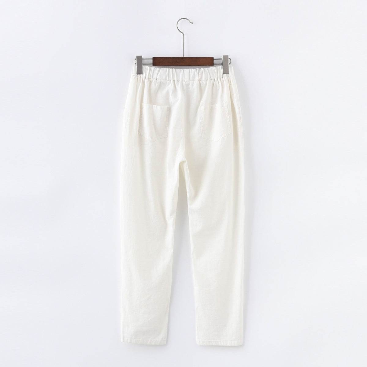 Pantalons courts pour femmes, pantalons sarouels pour femmes - Droxev