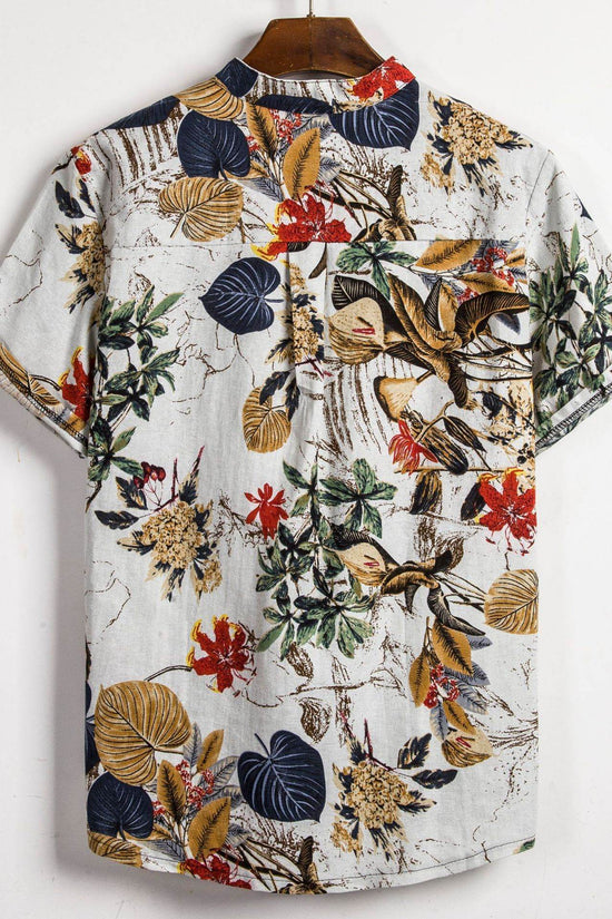 chemise homme à imprimé couleur contrastée - Droxev