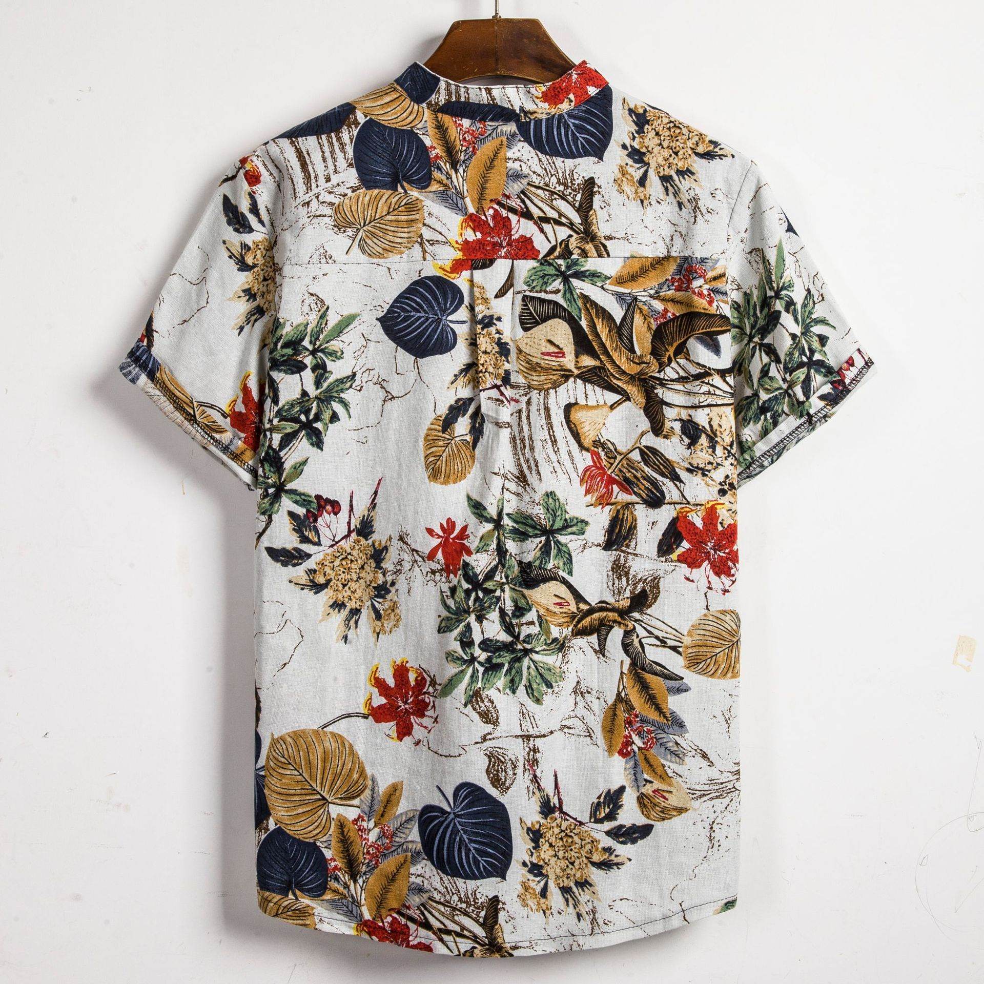 chemise homme à imprimé couleur contrastée - Droxev
