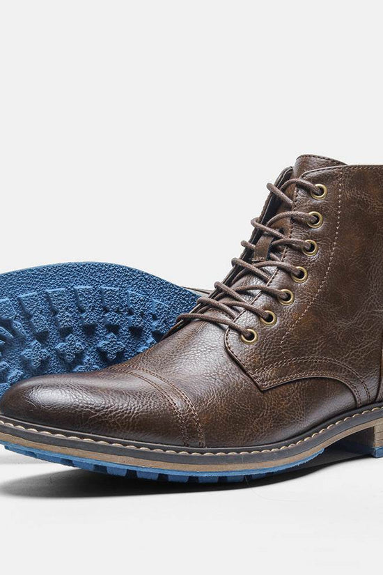 Chaussures de travail, bottes Martin rétro vintage pour hommes - Droxev