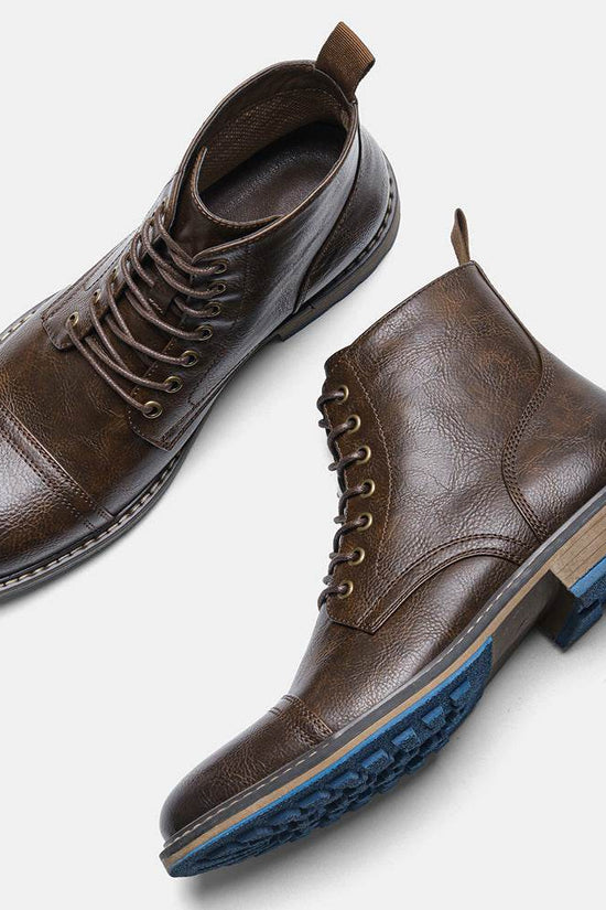Chaussures de travail, bottes Martin rétro vintage pour hommes - Droxev