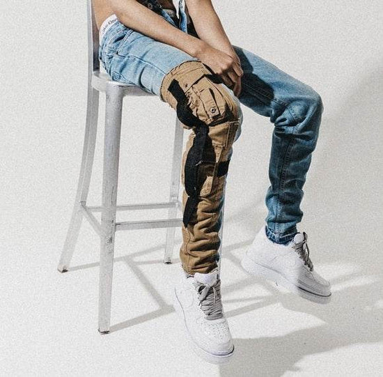 INS super feu démontage outillage poche lavage vieux chat VALKRISTOPHER petits pieds stretch jeans - Droxev